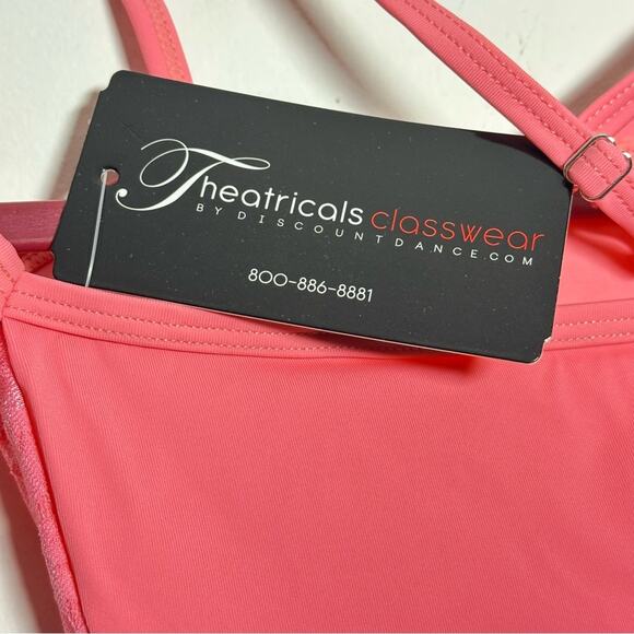 Theatricals Dance Pink Lace tutu Off-Shoulder Child Performance Outfit XSC NWT - Picture 8 of 12